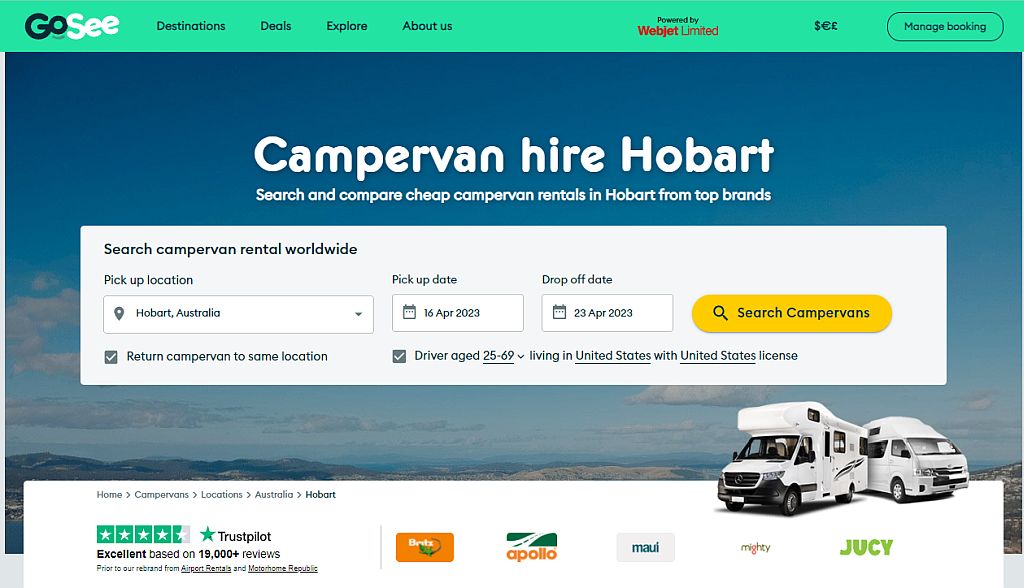 10 Best Campervan & RV Rentals in Hobart [2023]